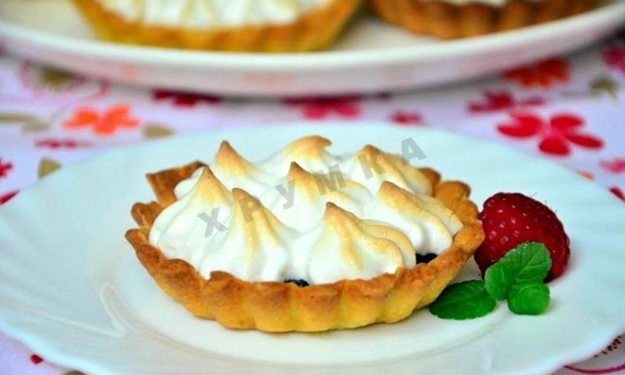 Рецепт песочных корзинок с джемом