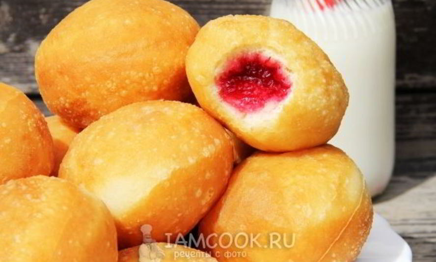 Рецепт пончиков с джемом
