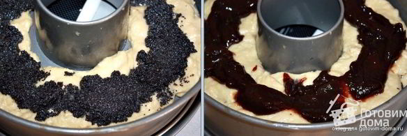 сдобный венок с маком и сливовым джемом