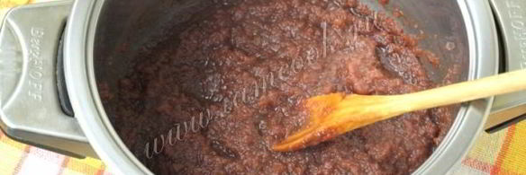 шоколадно-яблочный джем