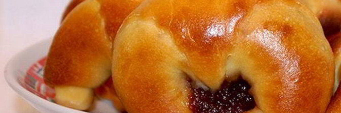 Творожные калачики с джемом