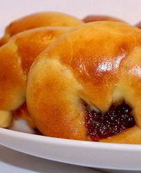 Творожные калачики с джемом