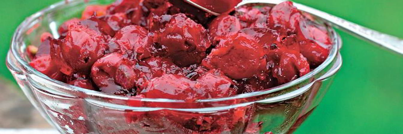 Вишневый джем с фисташками и коньяком