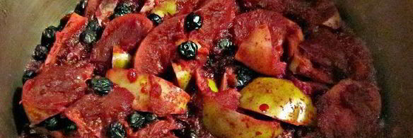 яблочный джем с черноплодной рябиной