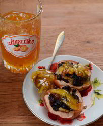 Запеченные яблоки с апельсиновым джемом