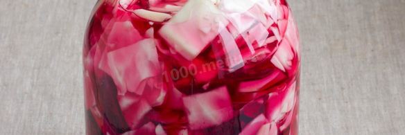 капуста кусками со свеклой на зиму