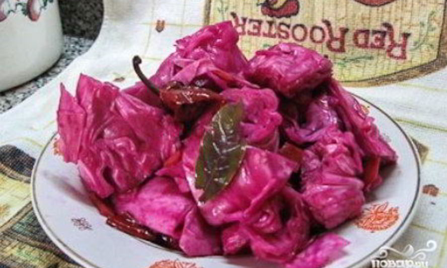 Рецепт капусты со свеклой на зиму