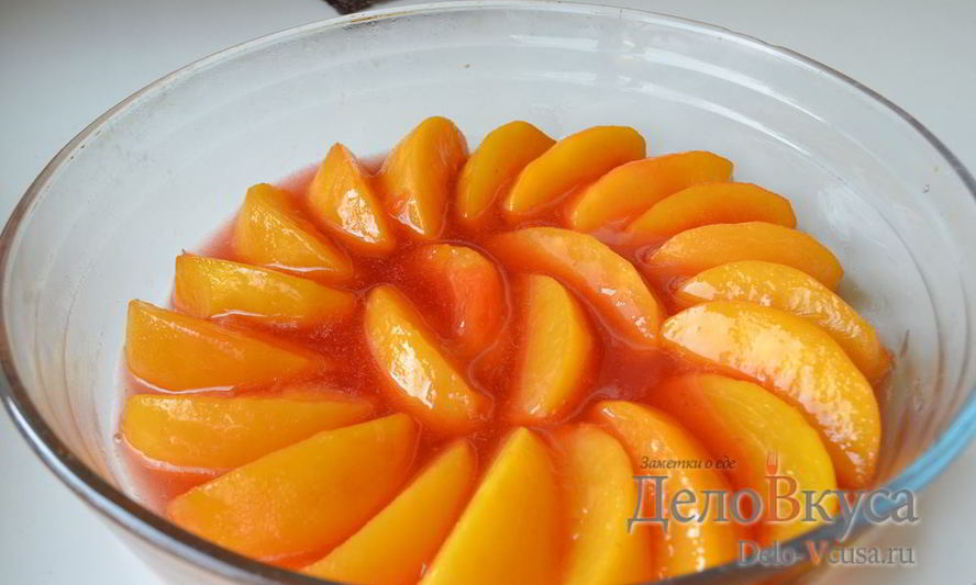 Рецепт карамелизированных персиков для начинки