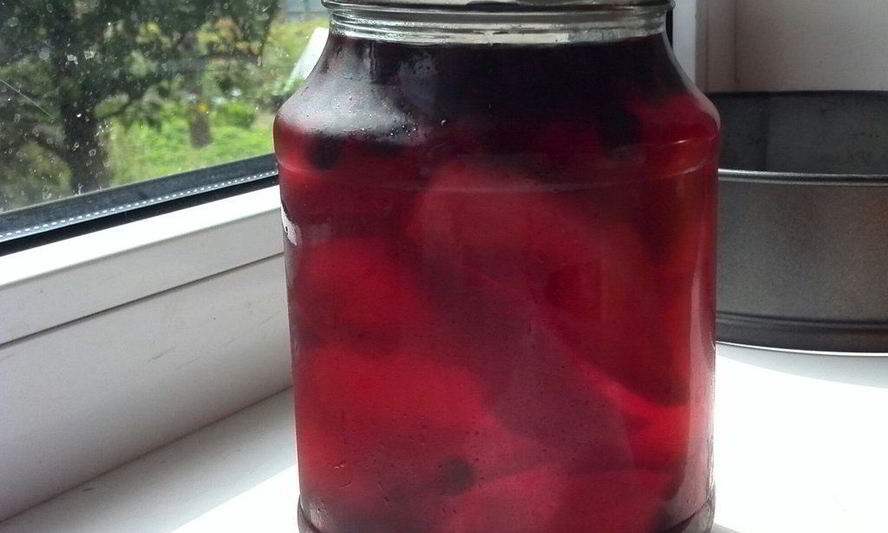 Рецепт грушева-черноплодного компот