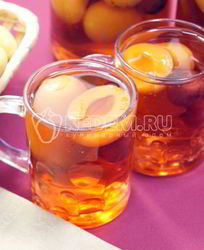 Компот из абрикосов и черешни на зиму