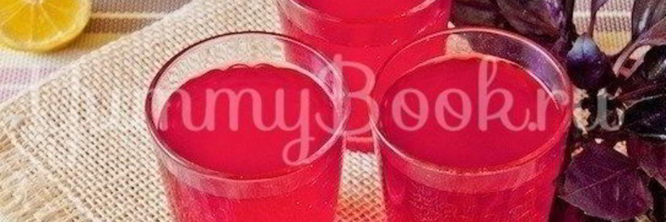 Компот из базилика и лимона