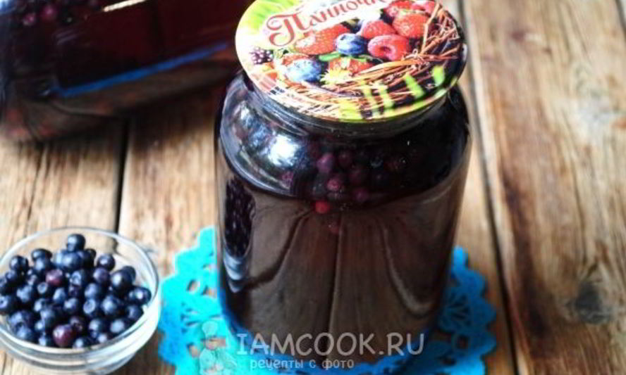 Рецепт компота из черники