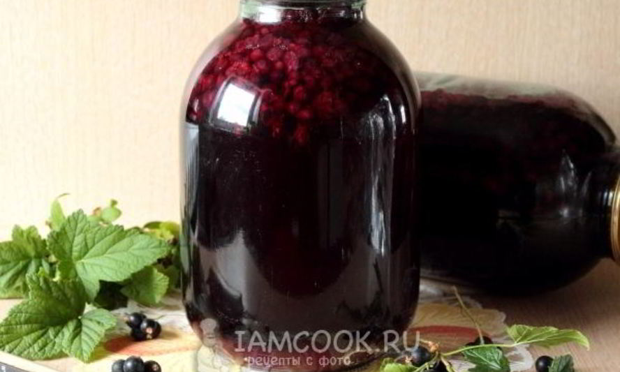 Рецепт компота из черной смородины на зиму
