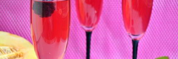 компот из дыни и ежевики