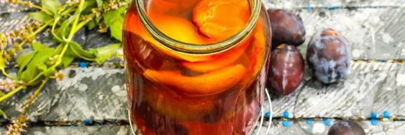 компот из груш и слив на зиму