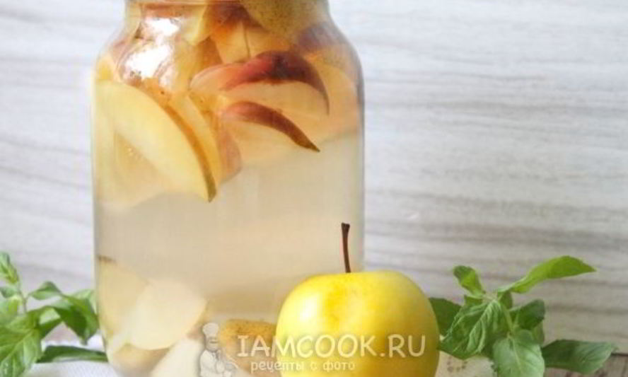 Рецепт компота из груш и яблок на зиму