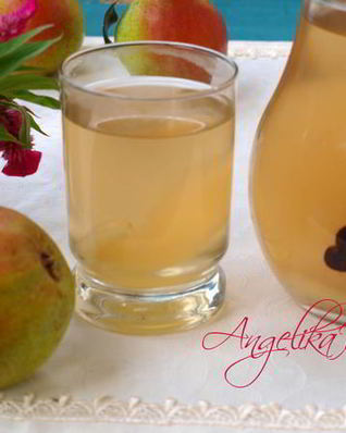 Компот из груш с корицей