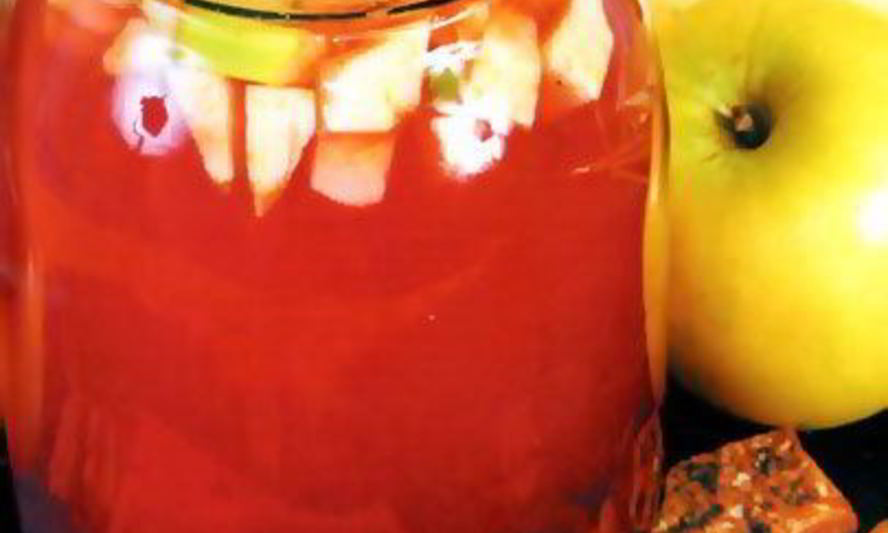 Рецепт компота из красной смородины и яблок