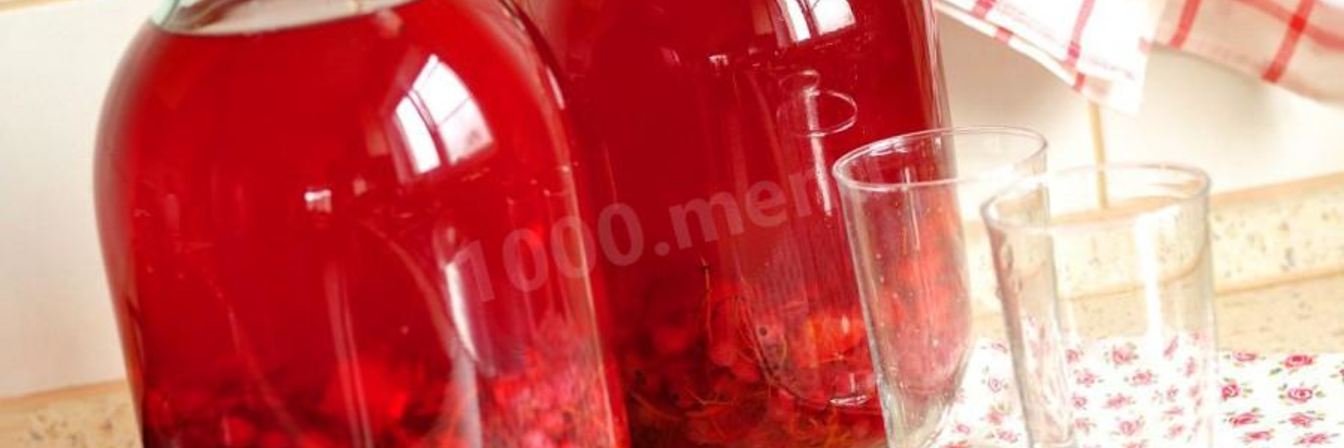 Компот из красной смородины с апельсином на зиму