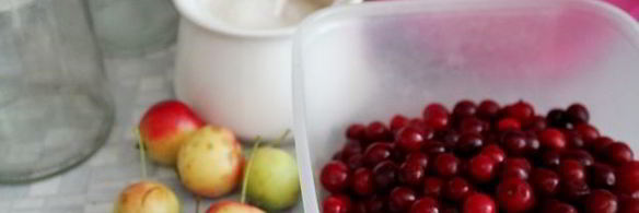 компот из ранеток и вишни на зиму