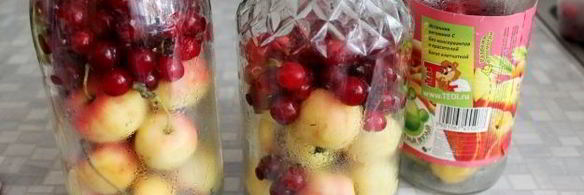 компот из ранеток и вишни на зиму