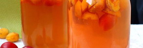 компот из слив и абрикос