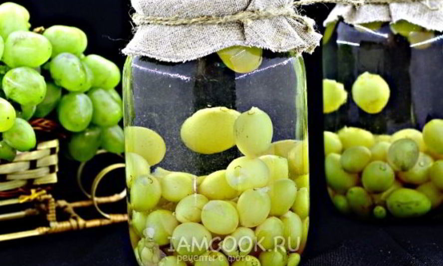 Рецепт компота из винограда на зиму