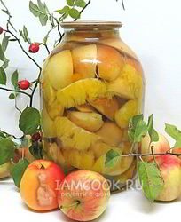 Компот из яблок и апельсинов на зиму