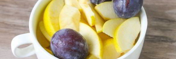 компот из яблок и слив на зиму