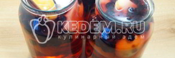 компот из яблок с ягодами на зиму