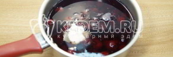 компот из замороженной вишни