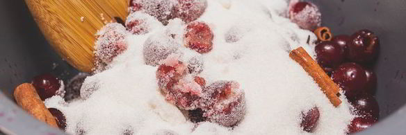 миндальный крем с вишневым компотом