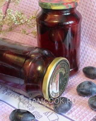 Сливовый компот с косточками на зиму