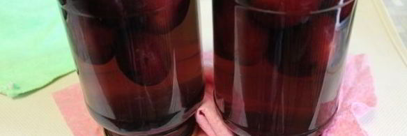 сливовый компот с косточками на зиму