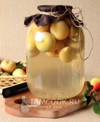 Яблочный компот на зиму