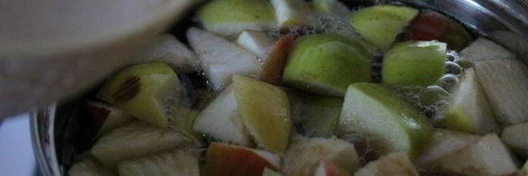 яблочный компот с киви и лимоном