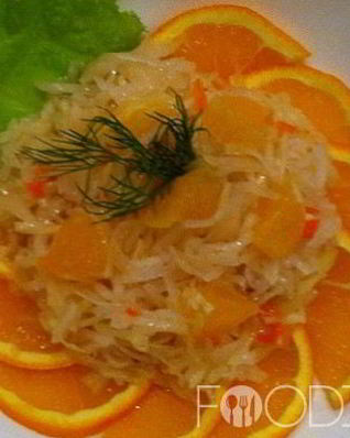 Квашеная капуста с апельсином