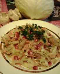 Квашеная капуста с грибами