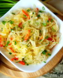 Квашеная капуста, сухой посол