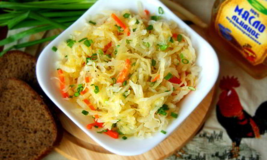 Рецепт квашеной капусты, сухой посол