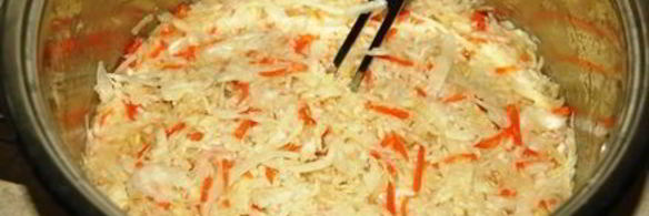 квашеная капуста, сухой посол