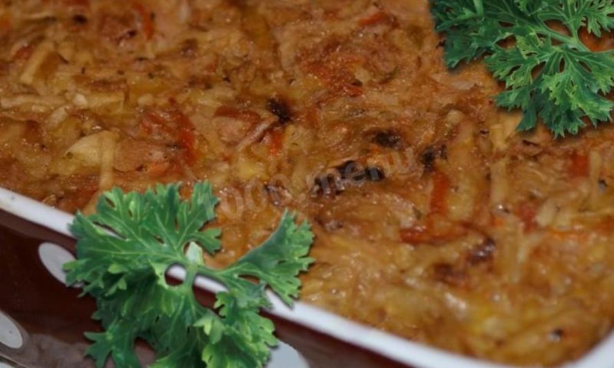 Рецепт квашеной капусты запеченной