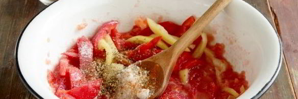 лечо из перца и помидоров