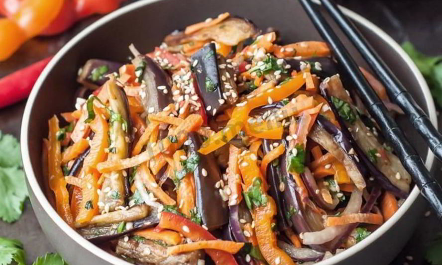 Рецепт баклажанов маринованных с чесноком и морковью на зиму