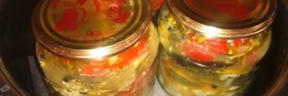 баклажаны маринованные с цветной капустой и гогошарами