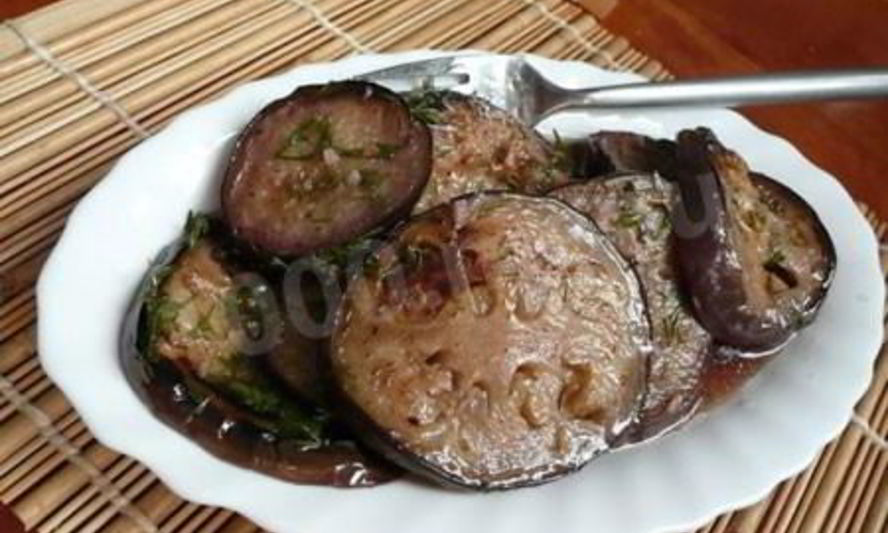Рецепт баклажанов, маринованных в вине