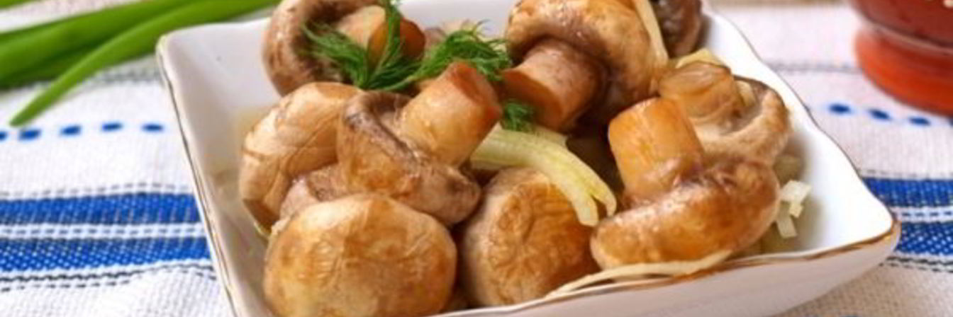 Быстрые маринованные шампиньоны
