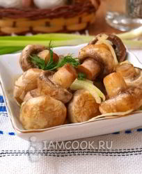 Быстрые маринованные шампиньоны