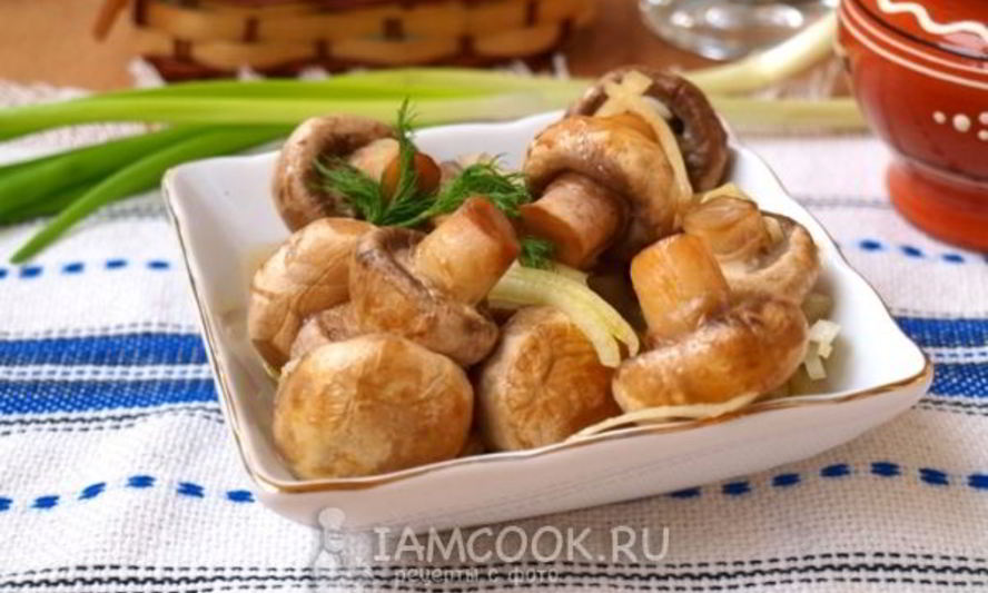 Рецепт быстрых маринованных шампиньонов