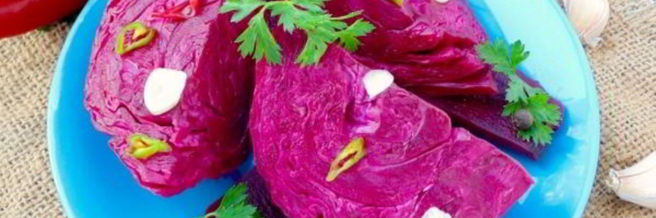 Капуста по-грузински со свеклой